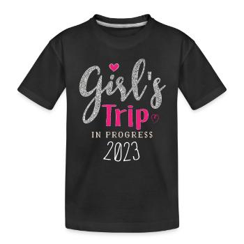 GIRLS TRIP 2023 - T-shirt bio Premium Enfant - noir - Devant