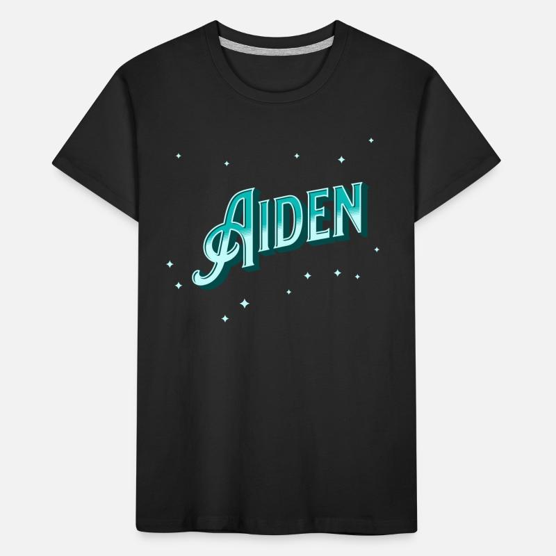 Aiden names personalized Kids' Premium Organic T-Shirt