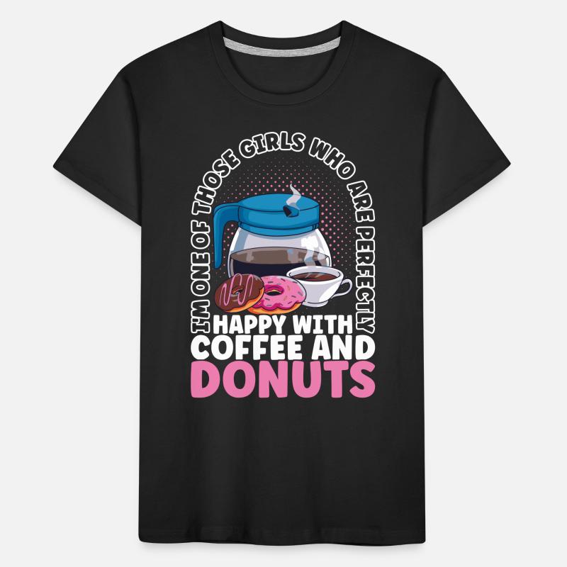 Coffee Donuts Kids' Premium Organic T-Shirt