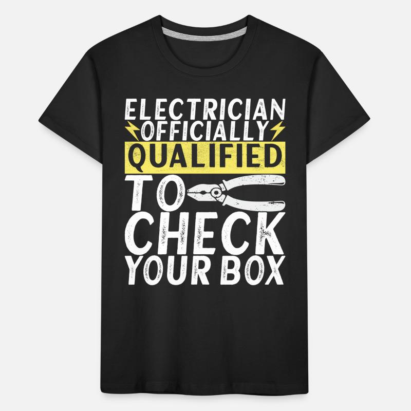 Electrician Electronics Technician Kids' Premium Organic T-Shirt