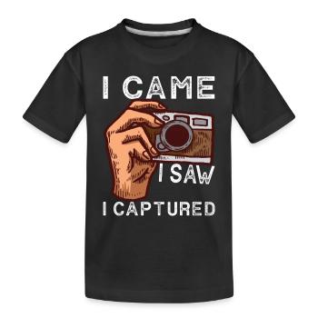 Photographe Photographie - T-shirt bio Premium Enfant - noir - Devant