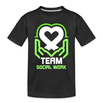 Team Social Work Social Work Social Workers - Kids' Premium Organic T-Shirt - black - Front