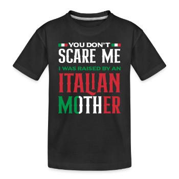 Ich Habe Eine Italienische Mutter - Kinder Premium Bio T-Shirt - Schwarz - Vorne