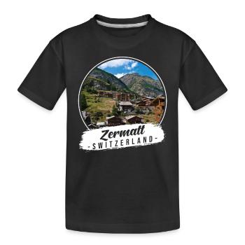 Zermatt Suisse Souvenir - T-shirt bio Premium Enfant - noir - Devant