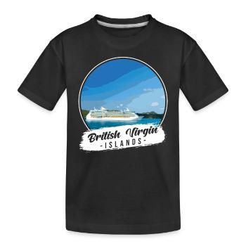 Britische Jungferninseln Souvenir - Kinder Premium Bio T-Shirt - Schwarz - Vorne