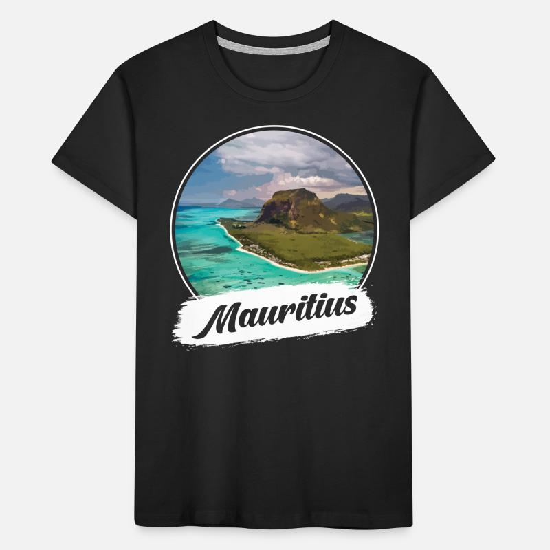 Mauritius Souvenir Kinder Premium Bio T-Shirt