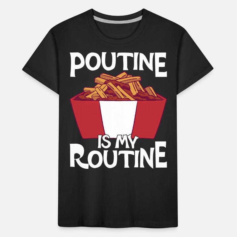 Poutine Canada Spécialité de restauration rapide T-shirt bio Premium Enfant