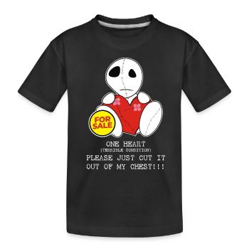 Vente | Une condition terrible du cœur - S’il vous plaît j - T-shirt bio Premium Enfant - noir - Devant