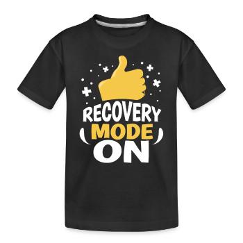 Erholung Modus Ein Überlebender Patient Erholen - Kinder Premium Bio T-Shirt - Schwarz - Vorne