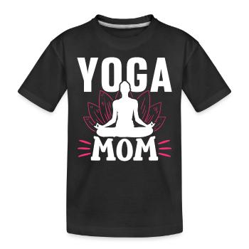 Yoga Mama Mami Mère Hobby - T-shirt bio Premium Enfant - noir - Devant