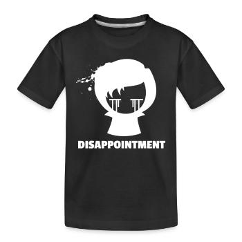 Disappointment | Girls Emo clothes | Emocore | Emo - Kids' Premium Organic T-Shirt - black - Front