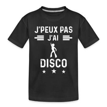 danse je peux pas j'ai disco - T-shirt bio Premium Enfant - noir - Devant
