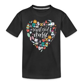 Citations d’infirmières infirmières autorisées - T-shirt bio Premium Enfant - noir - Devant