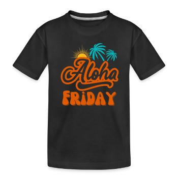 Aloha Vendredi J’adore vendredi vendredi week-end - T-shirt bio Premium Enfant - noir - Devant