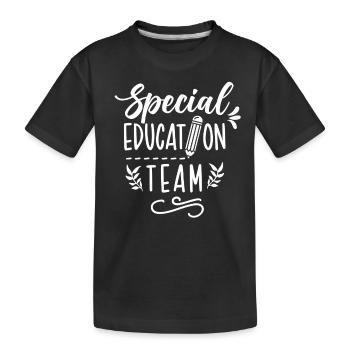Équipe d’éducation de l’enfance en difficulté Profession d’enseignant en éducation de l’enfance en difficulté - T-shirt bio Premium Enfant - noir - Devant