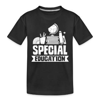 Sonderpädagogik Beruf Lehrer Sonderpädagoge - Kinder Premium Bio T-Shirt - Schwarz - Vorne