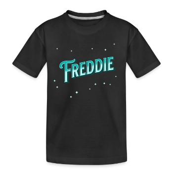 Freddie names personalized - Kids' Premium Organic T-Shirt - black - Front