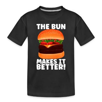 Burger Restauration rapide - T-shirt bio Premium Enfant - noir - Devant