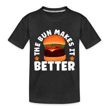 Burger Restauration rapide - T-shirt bio Premium Enfant - noir - Devant