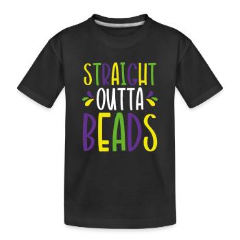 Direkt Aus Perlen - Kinder Premium Bio T-Shirt - Schwarz - Vorne