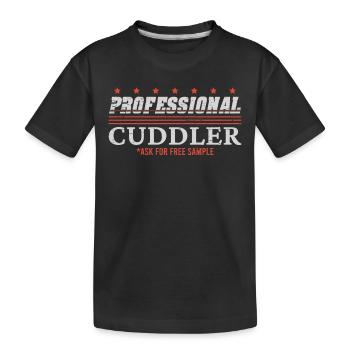 Câlin professionnel demander un échantillon gratuit - T-shirt bio Premium Enfant - noir - Devant