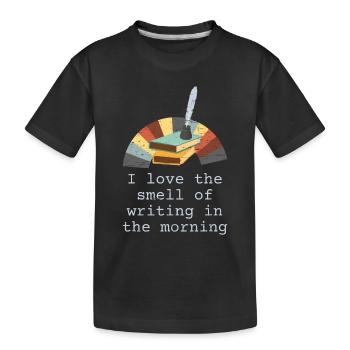 Romans Écrivain Auteur de livres - T-shirt bio Premium Enfant - noir - Devant