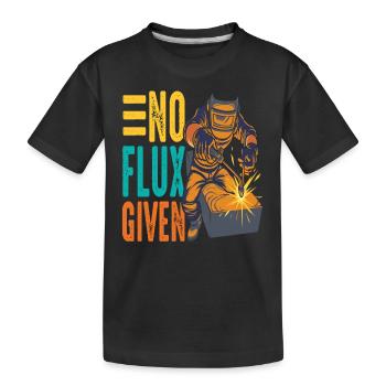 No Flux Given Welding Retro - Kids' Premium Organic T-Shirt - black - Front