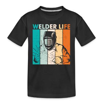 Soudeur Life Retro Vintage - T-shirt bio Premium Enfant - noir - Devant