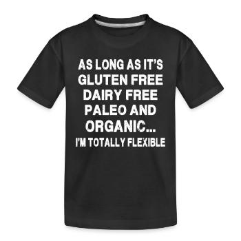 Tant que c’est sans gluten - T-shirt bio Premium Enfant - noir - Devant