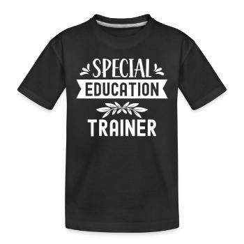Formateur en éducation de l’enfance en difficulté Enseignant en éducation de l’enfance en difficulté - T-shirt bio Premium Enfant - noir - Devant