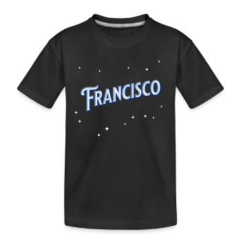 Nom Francisco personnalisé - T-shirt bio Premium Enfant - noir - Devant