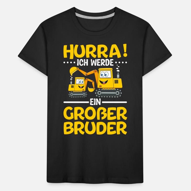 Ich werde ein Großer Bruder 2023 Kinder Premium Bio T-Shirt