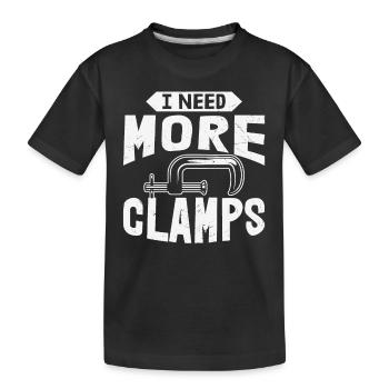 J’ai besoin de plus de pinces - T-shirt bio Premium Enfant - noir - Devant