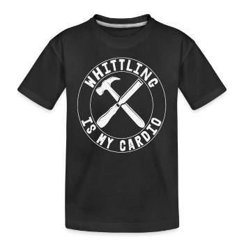 Whittling est mon cardio - T-shirt bio Premium Enfant - noir - Devant