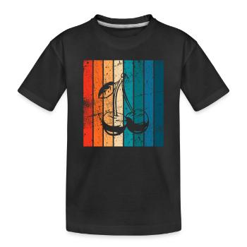 Cherry Fruit Lover Retro Healthy Gift idea - Kinder Premium Bio T-Shirt - Schwarz - Vorne