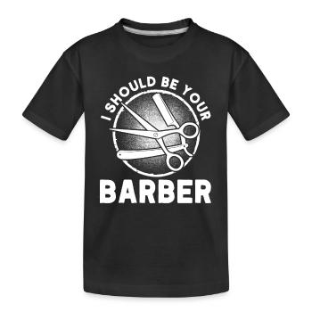 Coiffeur Disant Cadeau Salon de coiffure Coiffeur - T-shirt bio Premium Enfant - noir - Devant