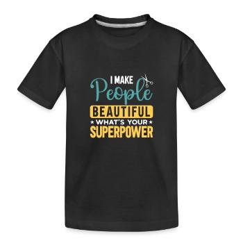 Coiffeur Disant Cadeau Salon de coiffure Coiffeur - T-shirt bio Premium Enfant - noir - Devant