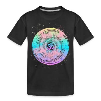 Om symbole Om signe, mandala om, yoga yogi - T-shirt bio Premium Enfant - noir - Devant