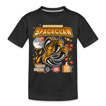 Claw in space Science fiction funny saying - Kids' Premium Organic T-Shirt - black - Front