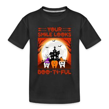 1 - T-shirt bio Premium Enfant - noir - Devant