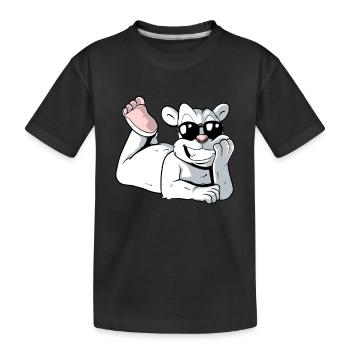 Ours polaire cool - T-shirt bio Premium Enfant - noir - Devant