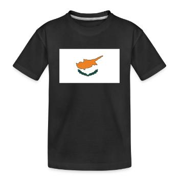 Drapeau de Chypre - T-shirt bio Premium Enfant - noir - Devant
