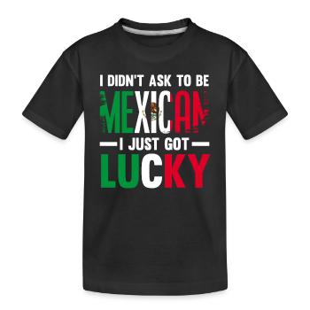 Mexiko Mexikaner Herkunft - Kinder Premium Bio T-Shirt - Schwarz - Vorne