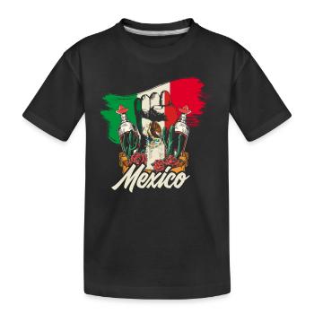 Mexico - Kids' Premium Organic T-Shirt - black - Front