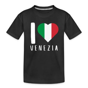 Venise Gondole Italie Venise - T-shirt bio Premium Enfant - noir - Devant