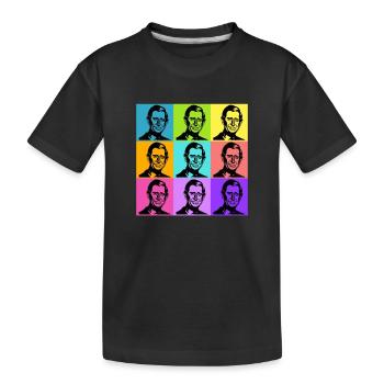 King Charles Colours - Kinder Premium Bio T-Shirt - Schwarz - Vorne