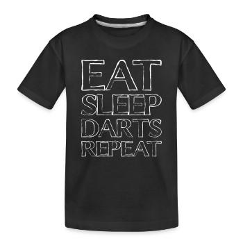 Nourriture Fléchettes endormies - T-shirt bio Premium Enfant - noir - Devant