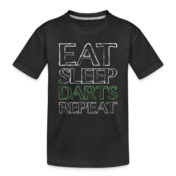 Nourriture Fléchettes endormies - T-shirt bio Premium Enfant - noir - Devant
