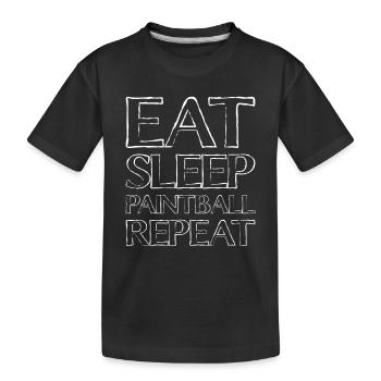 Manger du Paintball du Sommeil - T-shirt bio Premium Enfant - noir - Devant