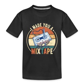 90s 90s 90s Party - Kids' Premium Organic T-Shirt - black - Front
